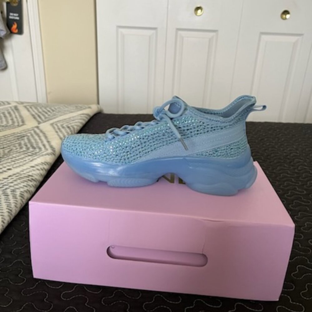 Berness Frey Sneakers - Platform, chunky sole - sparkly blue